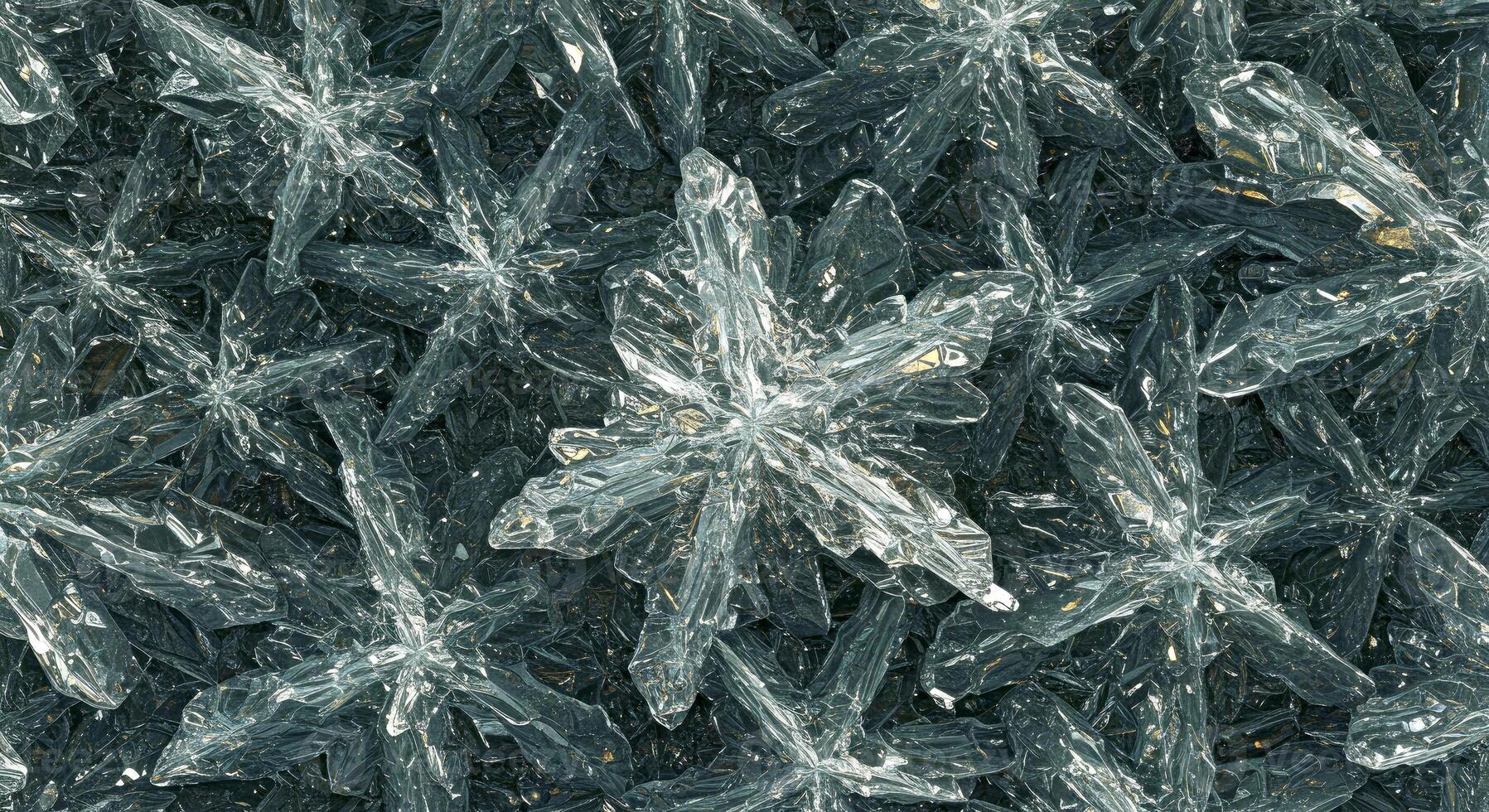 A close up of a bunch of snowflakes photo