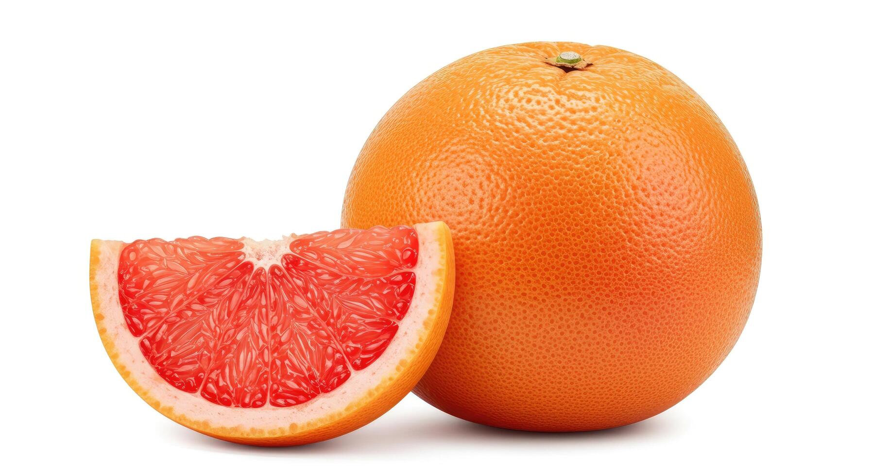 Grapefruit isolated on white background photo