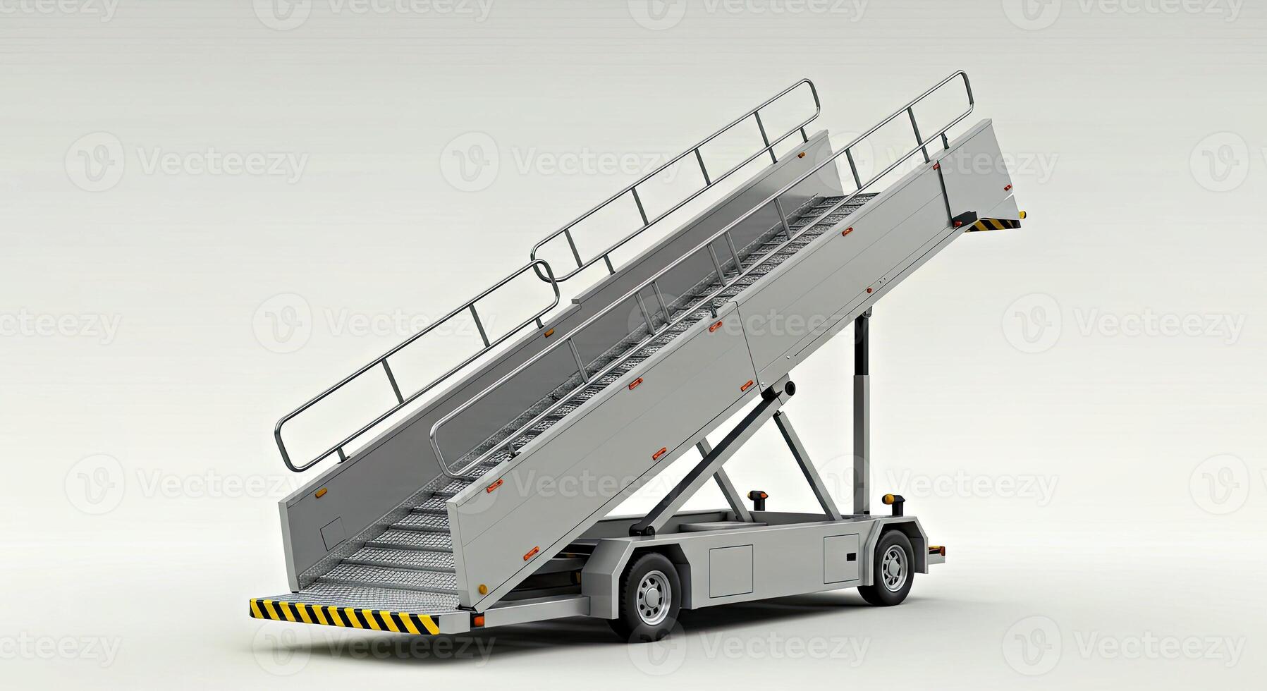 A truck with a ramp on top of it photo