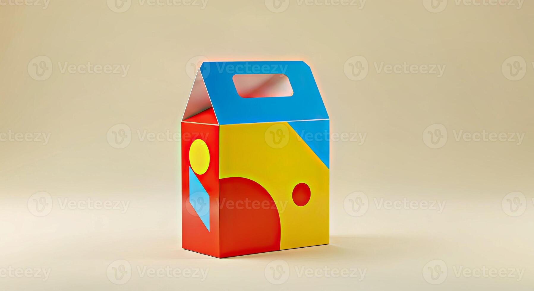 A colorful box with a design on it photo