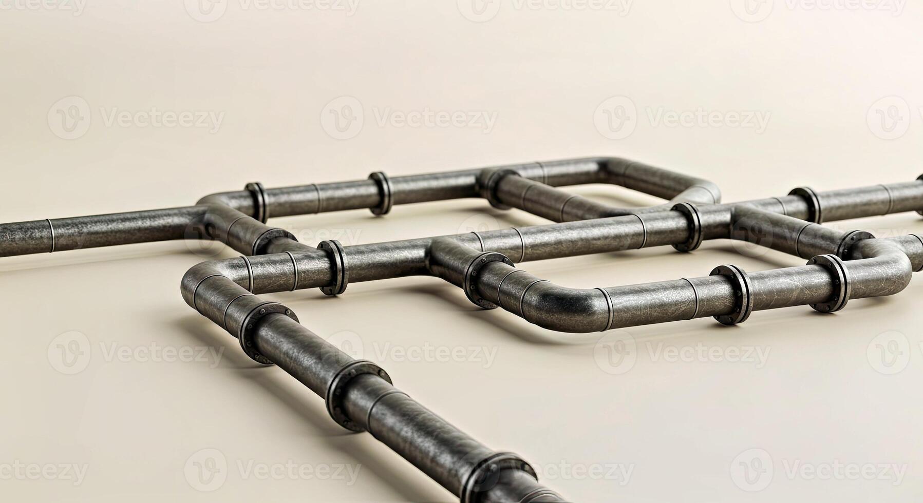 A group of pipes arranged in a circle photo