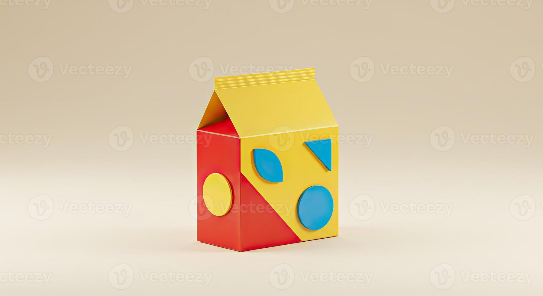 A box with a colorful design on it photo