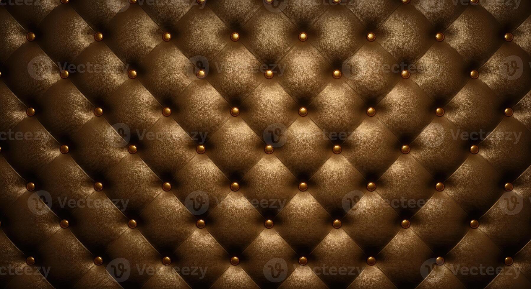 A close up of a brown leather wall with a pattern photo