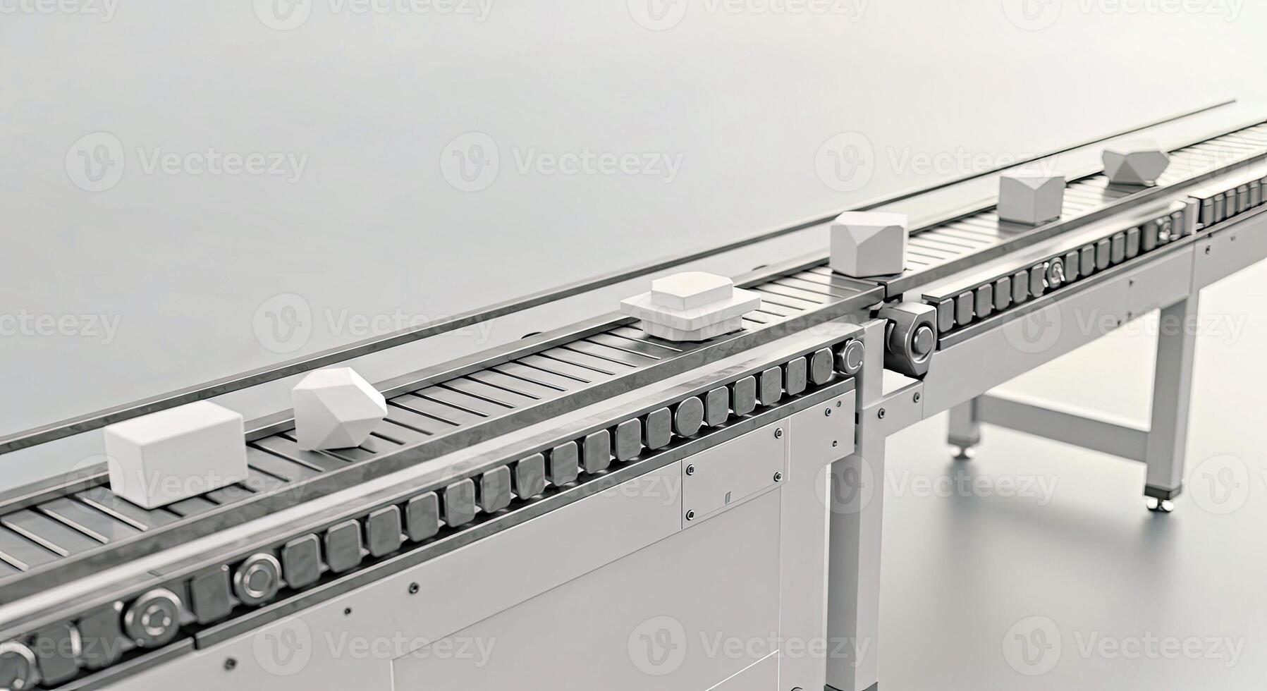 A conveyor belt with a conveyor belt on it photo