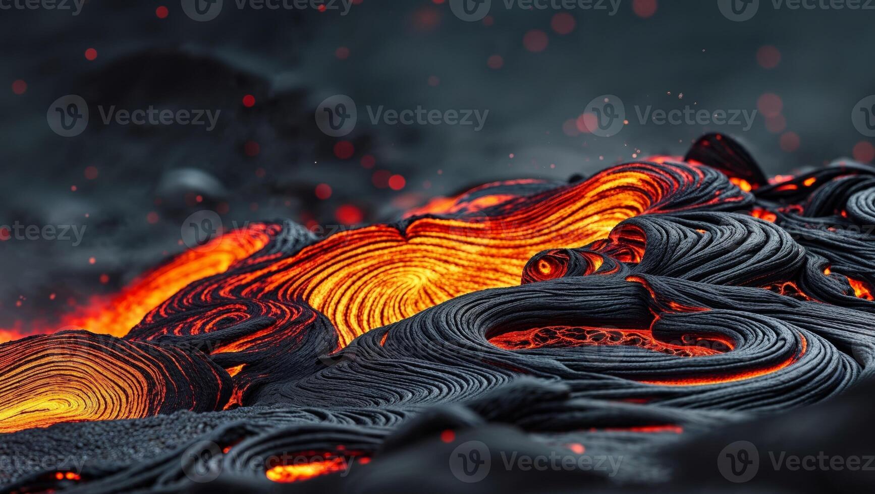 A close up of lava and lava flows photo