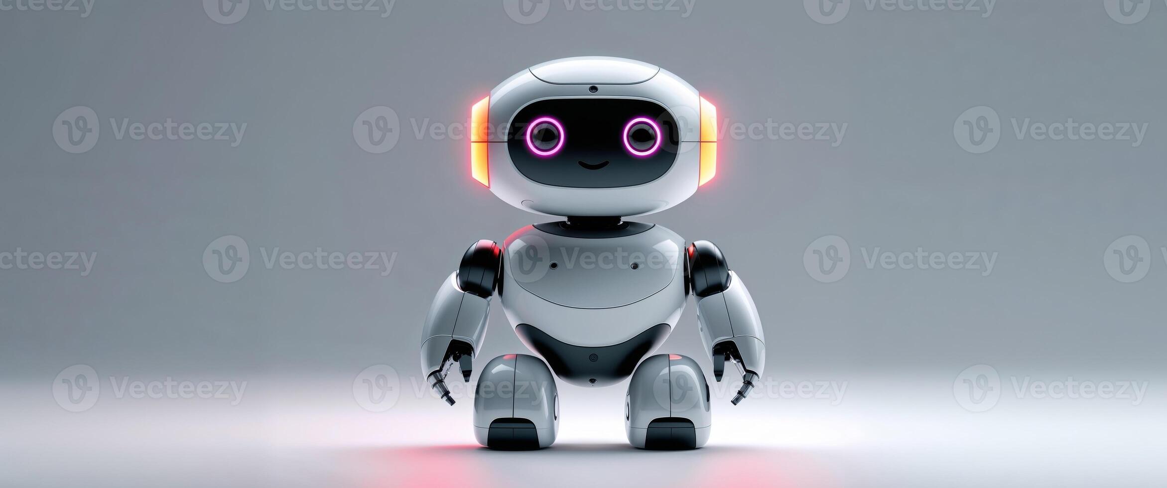 Compact and Friendly Robot with LED Features photo