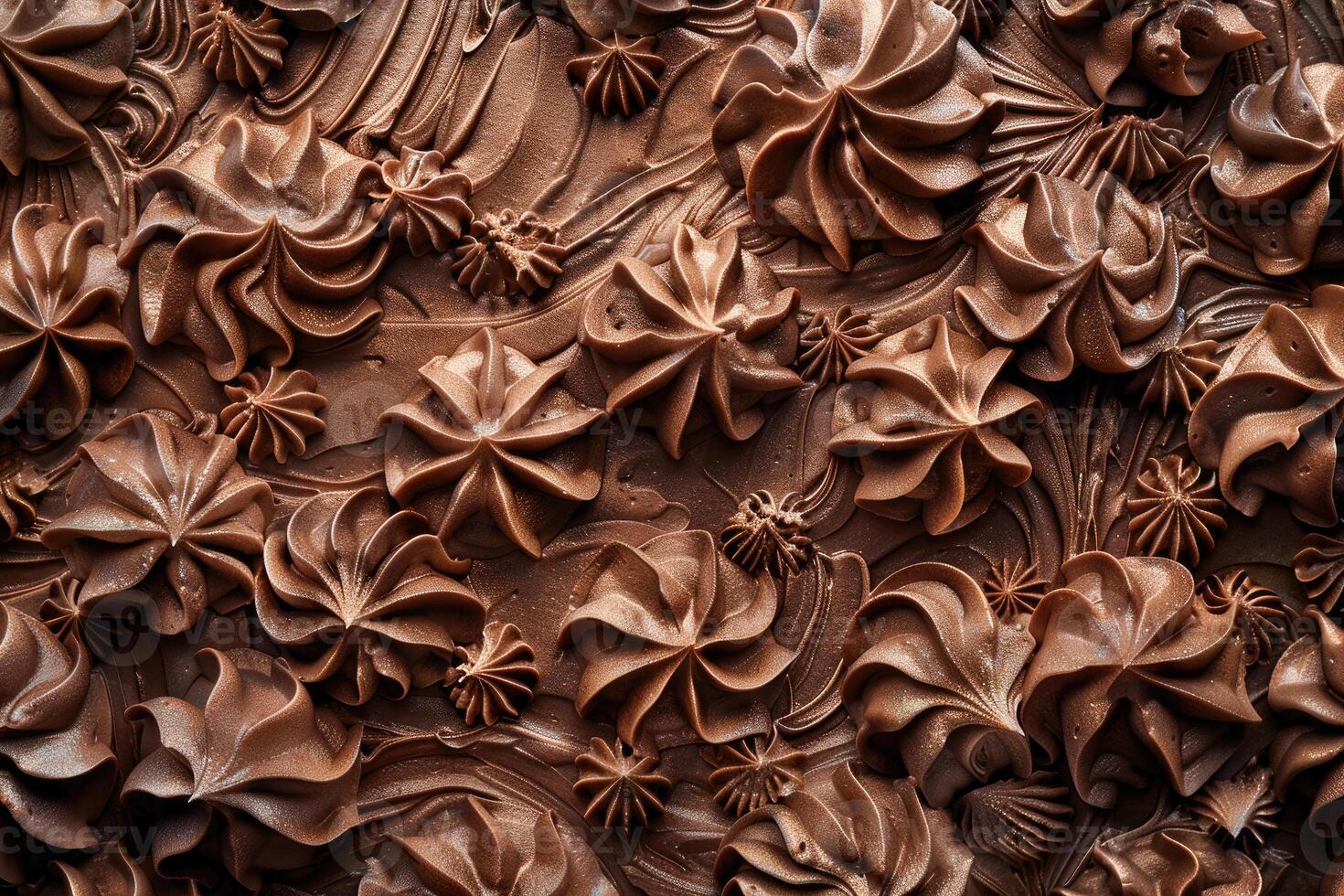 Delicious Chocolate Frosting Cake Design photo