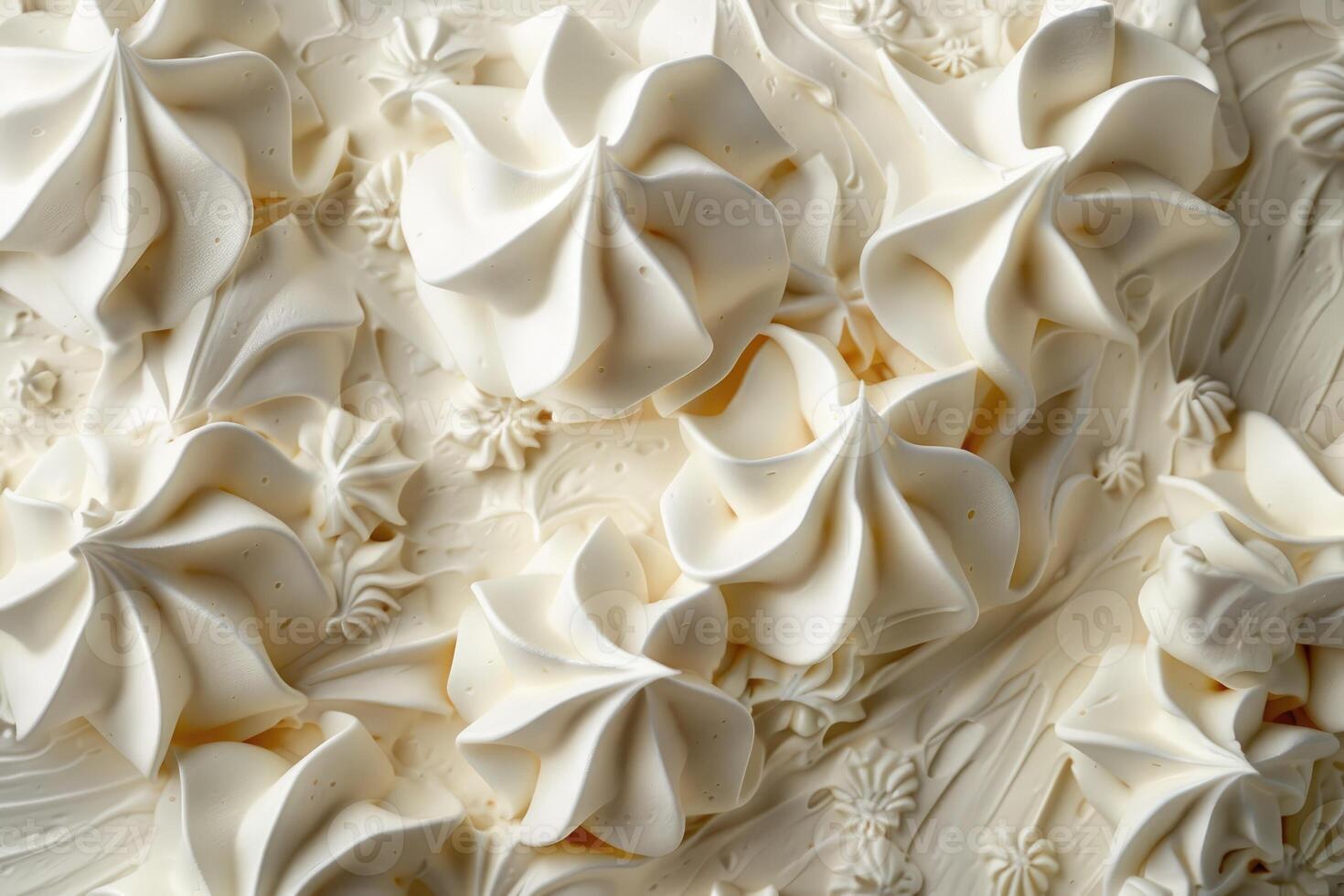 Creamy swirls of vanilla ice cream dessert photo