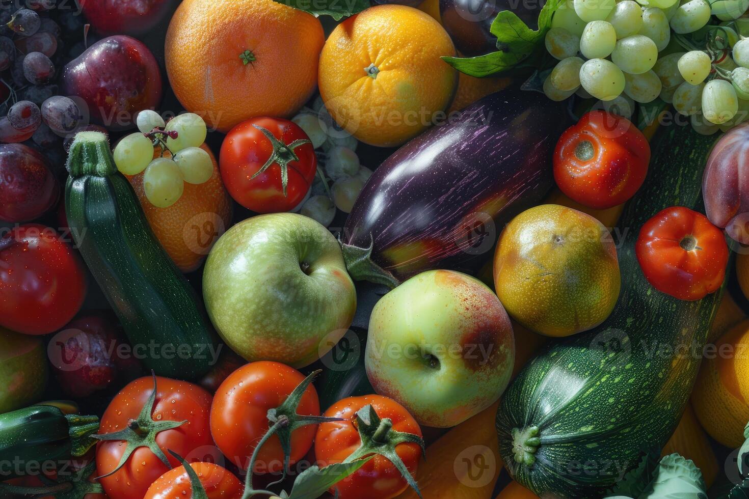 A Colorful Collection Of Fresh Fruits And Vegetables photo