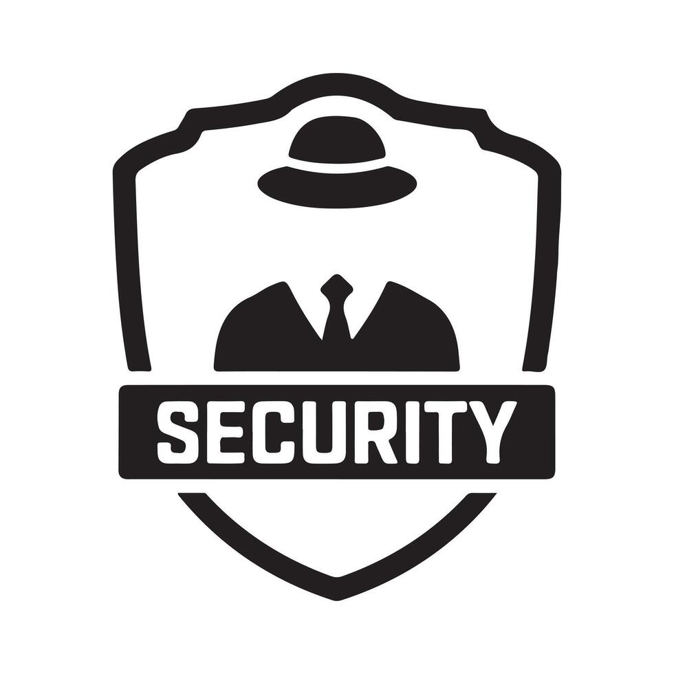 Security Shield Logo, Representing Protection and Safety vector
