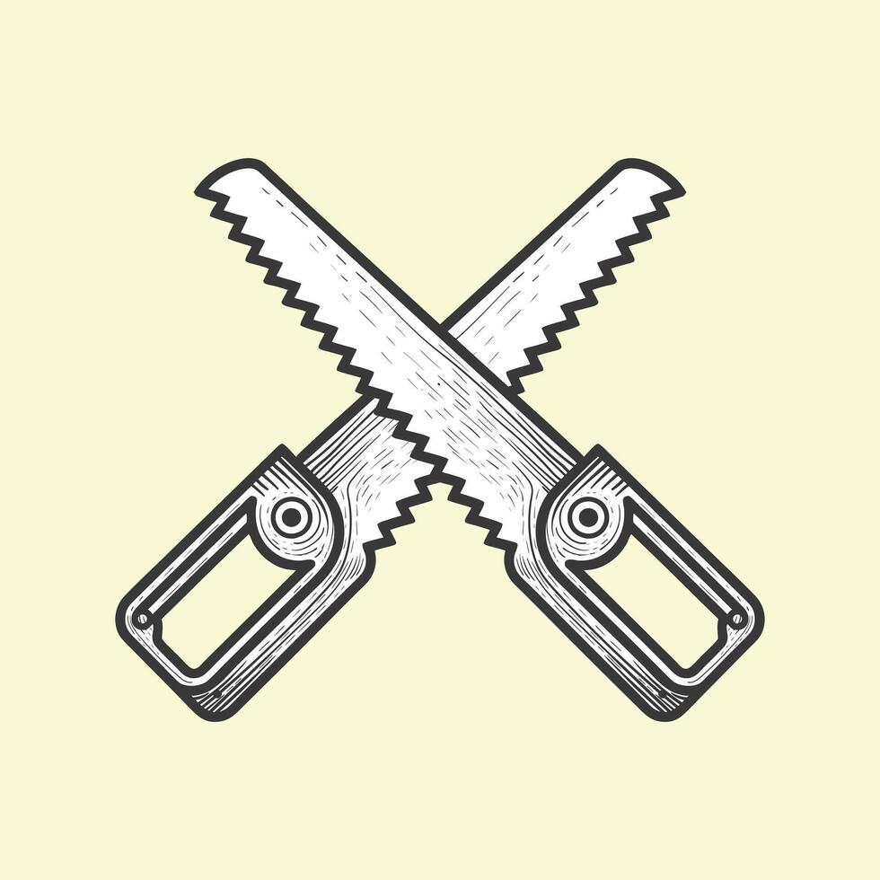 Old ice cutting black design vector