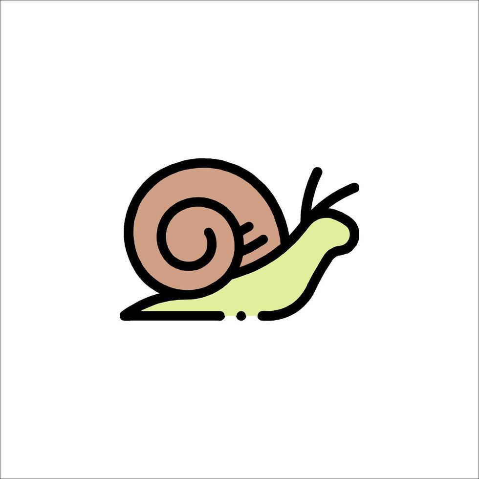 A snail icon on a white background vector