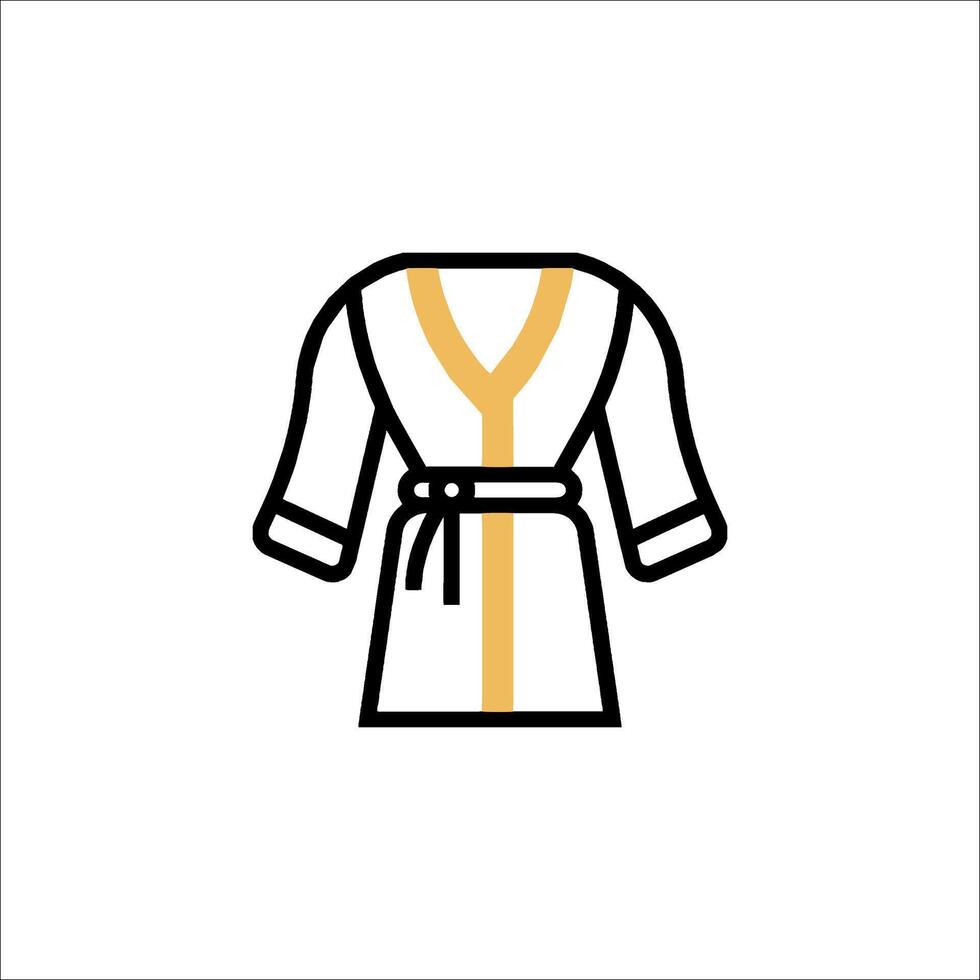 A robe icon on a white background vector