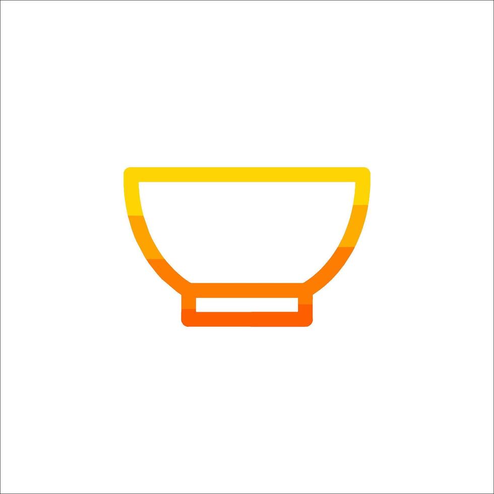 A bowl icon on a white background vector