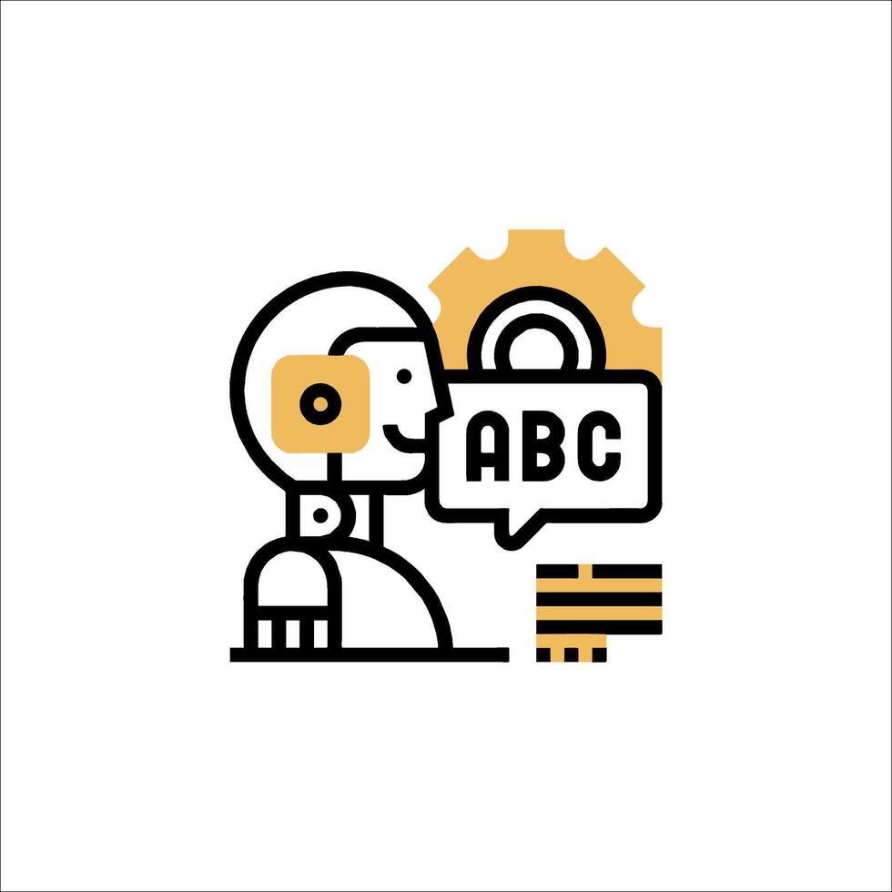 The abc logo is shown in a black and white image vector