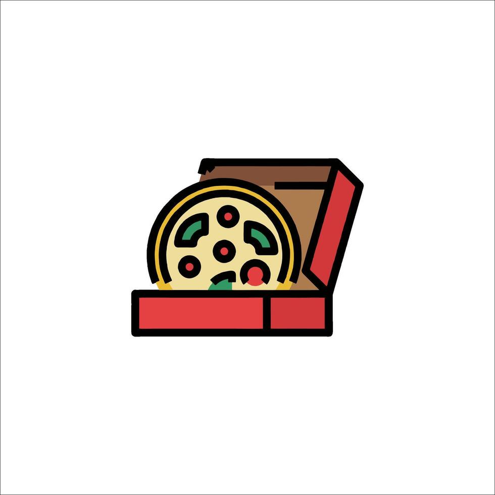 Pizza icon illustration vector