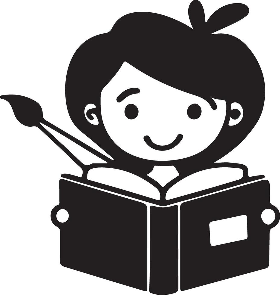 Children's book day icon. vector
