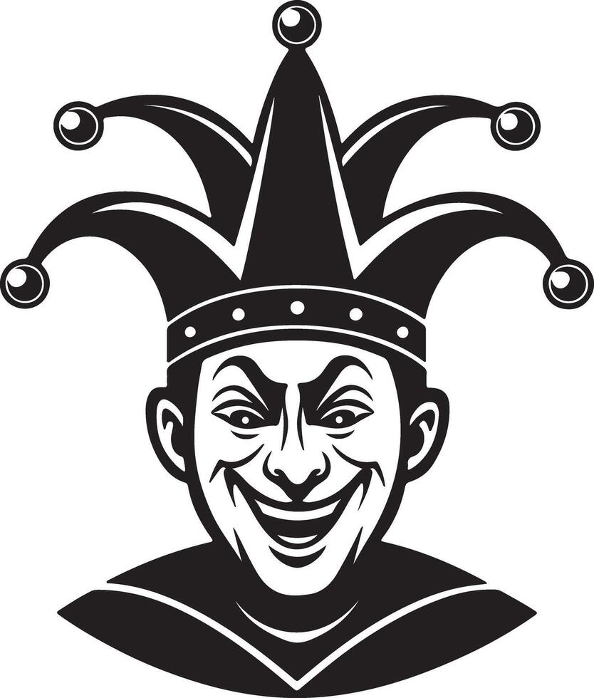 April fool day icon silhouette. and illustration design on a white background. vector