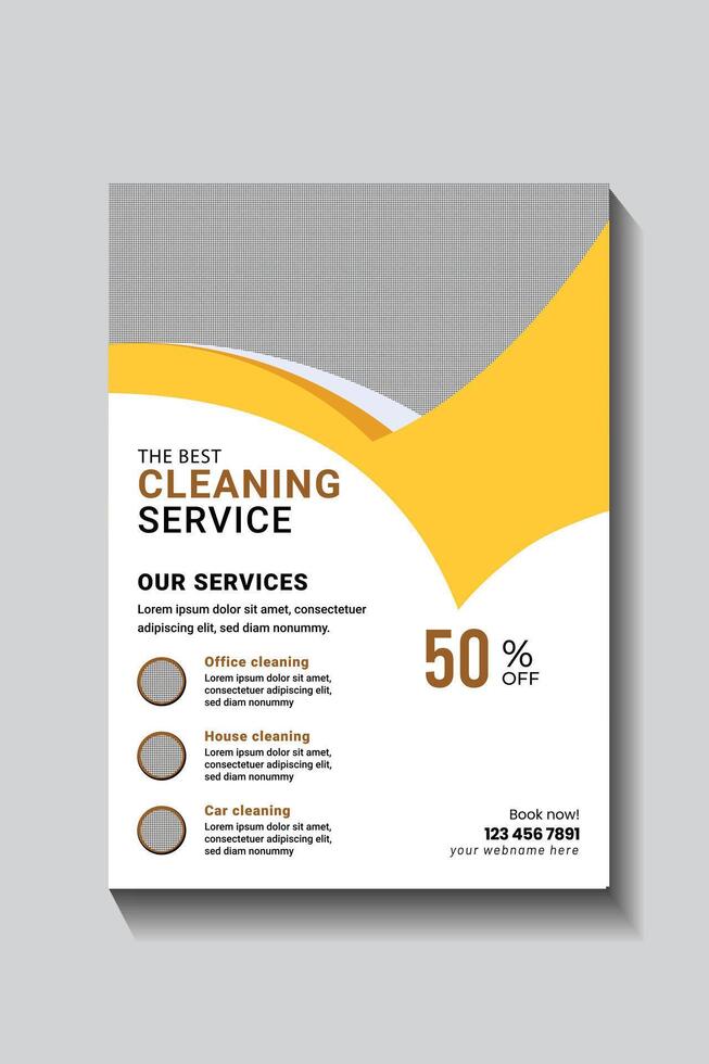 No.1 Cleaning Service and Flyer Template Cleaning Flyer Template vector