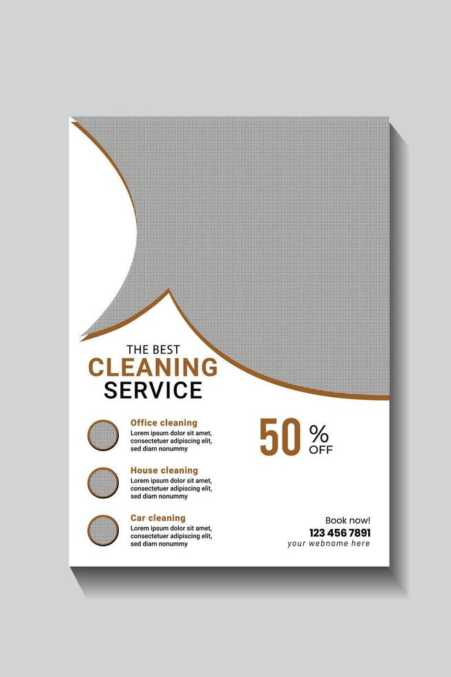 No.1 Cleaning Service and Flyer Template Cleaning Flyer Template vector