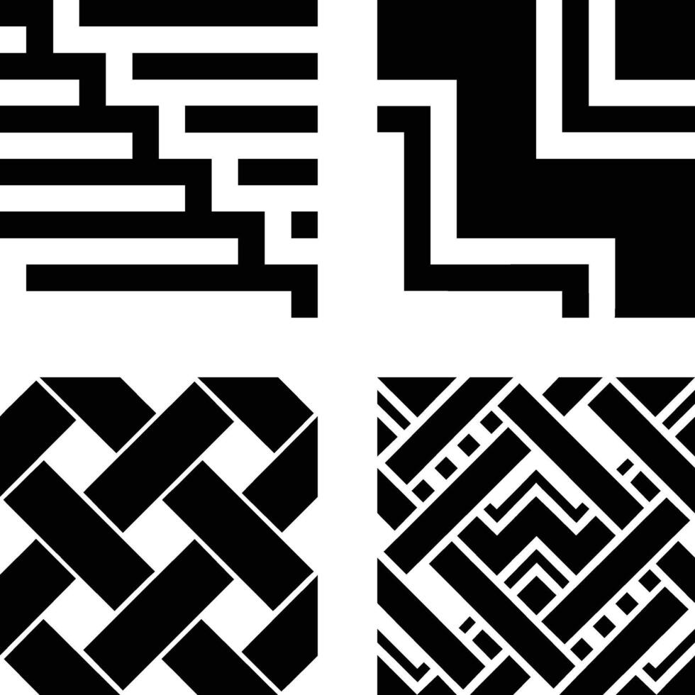 Diagonal Seamless Pattern Design Set vector