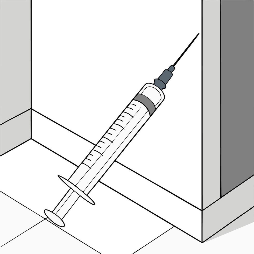 patient injection cringe vector