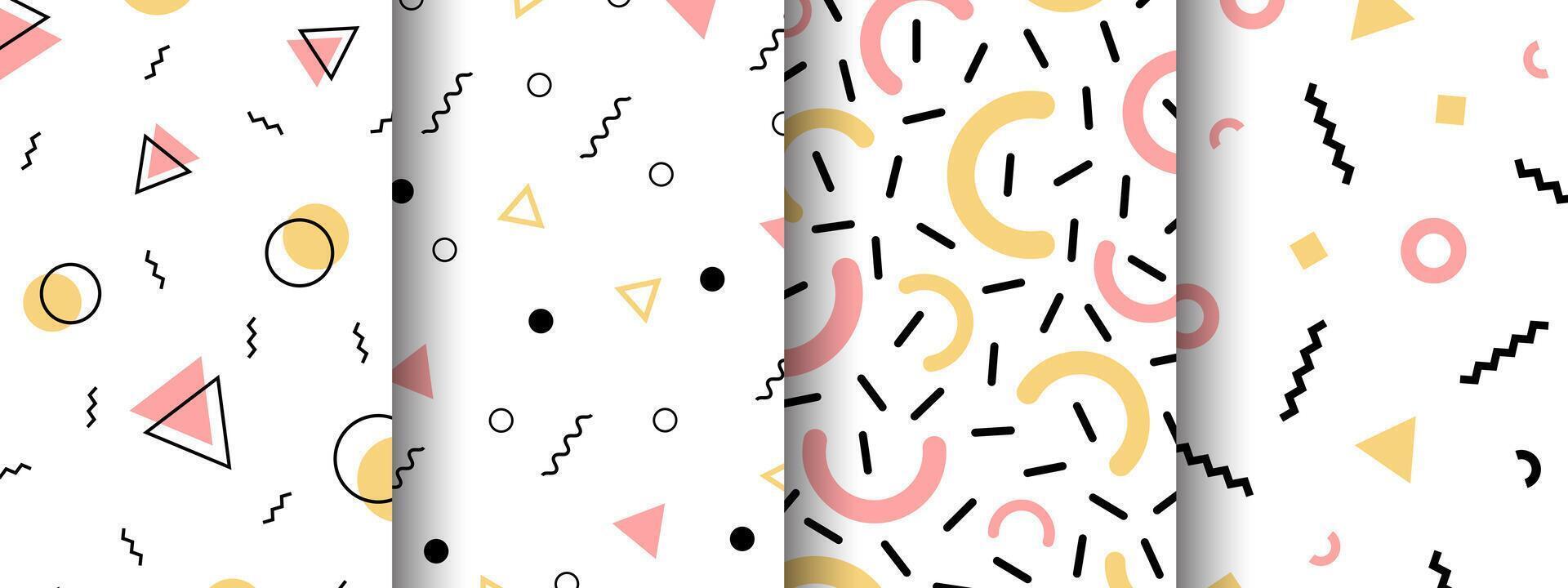 Abstract geometric pattern vector