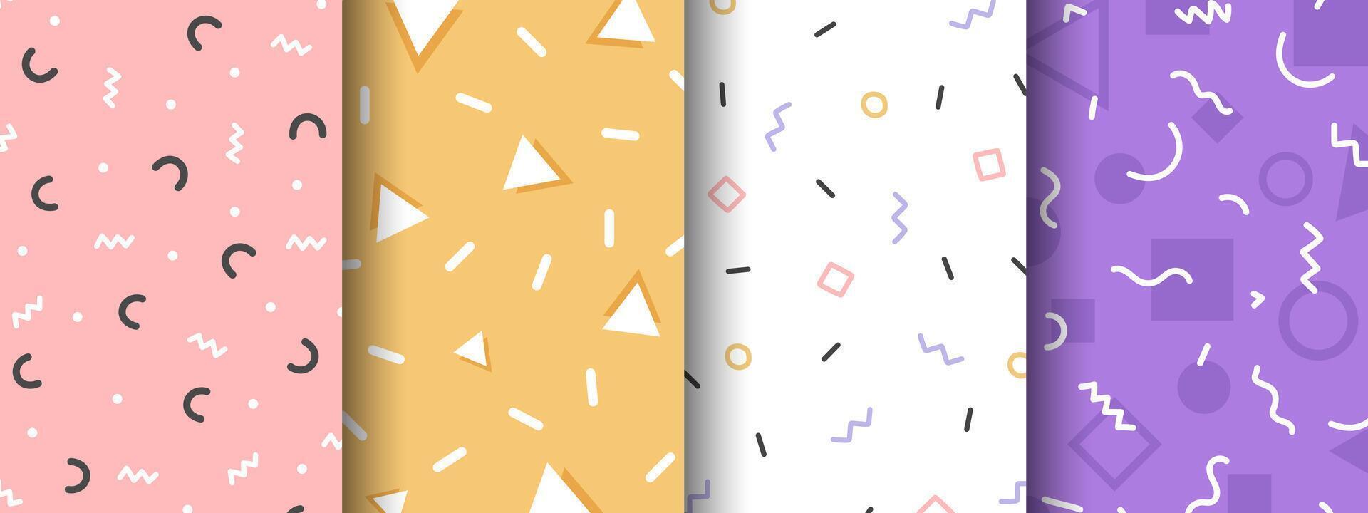 Colorful geometric pattern vector