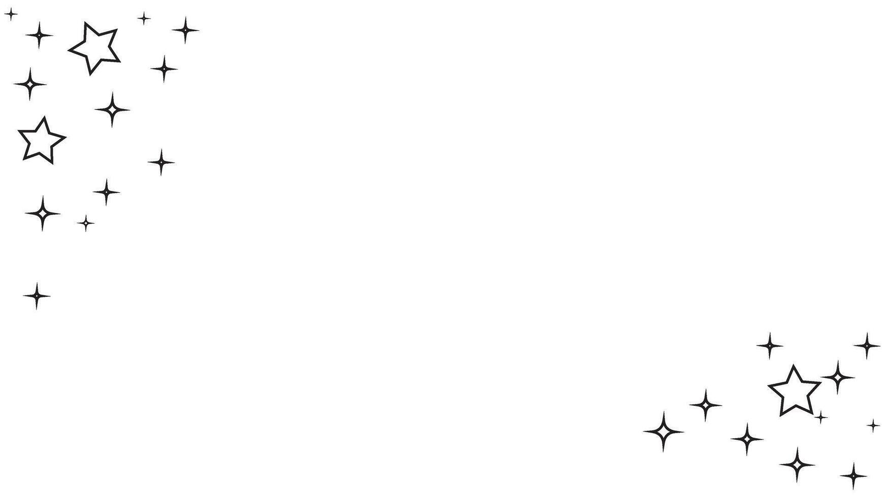 Sparkling stars on a pristine white backdrop, perfect for festive designs vector