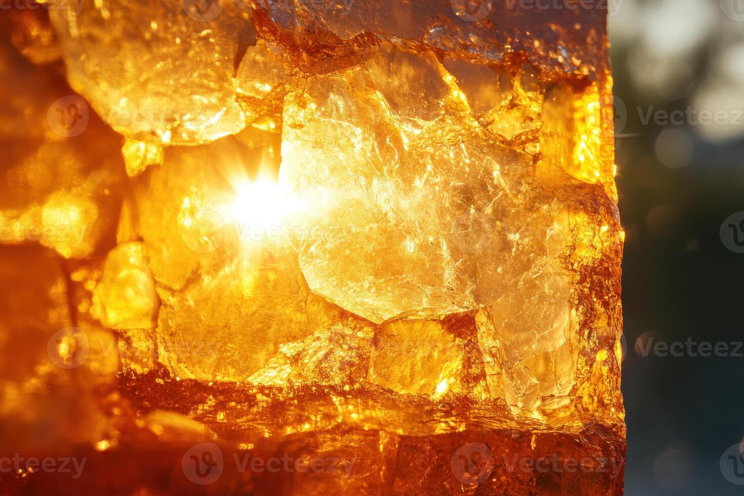Abstract Depiction of Sunlight Shining Through a Gigapixel Image for Creative Use photo