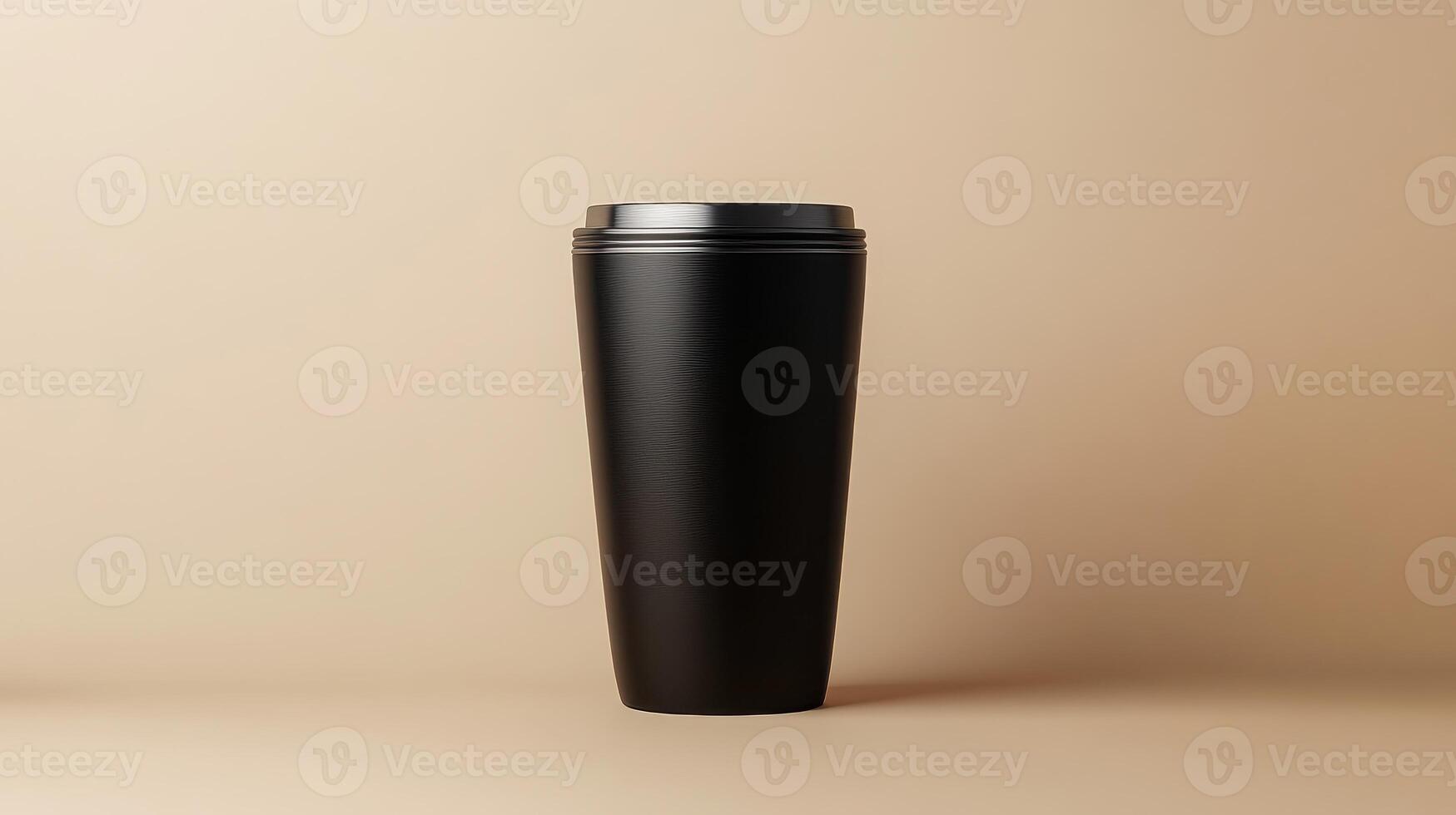 Sleek and Modern Minimalist Black Stainless Steel Tumbler Perfect for Everyday Use and Stylish Hydration Solutions photo
