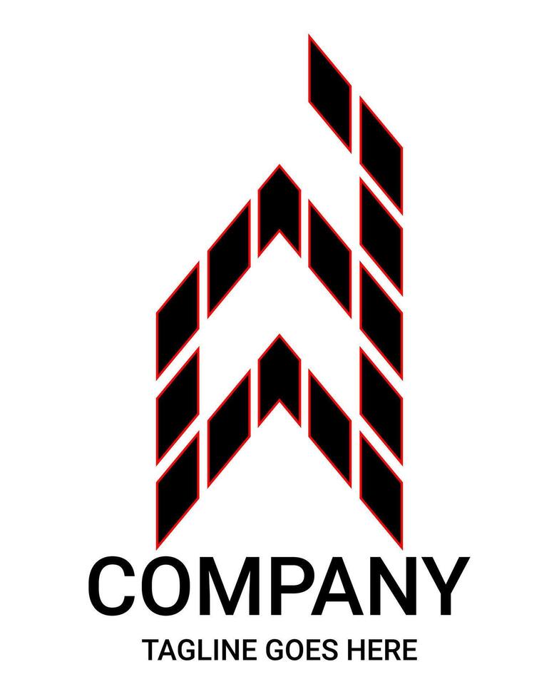 Lowercase d arrow logo. Suitable for t-shirts, corporate, construction, architecture and so on. Pro, sport, aesthetic, minimalist, building logo design. vector