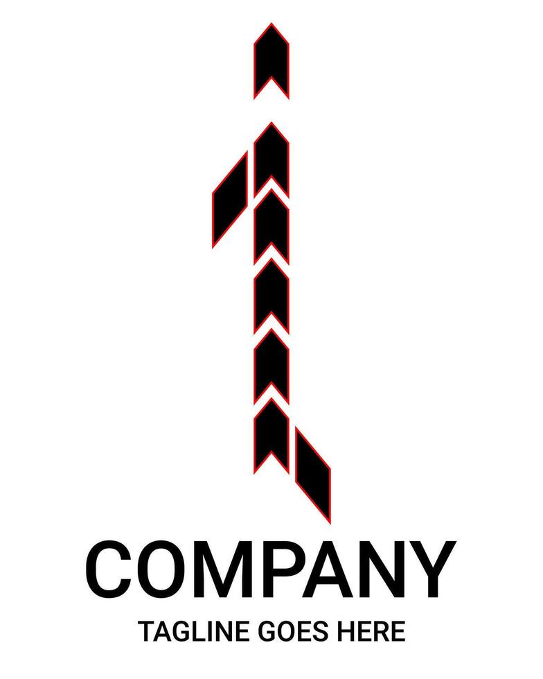 Lowercase i arrow logo. Suitable for t-shirts, corporate, construction, architecture and so on. Pro, sport, aesthetic, minimalist, building logo design. vector