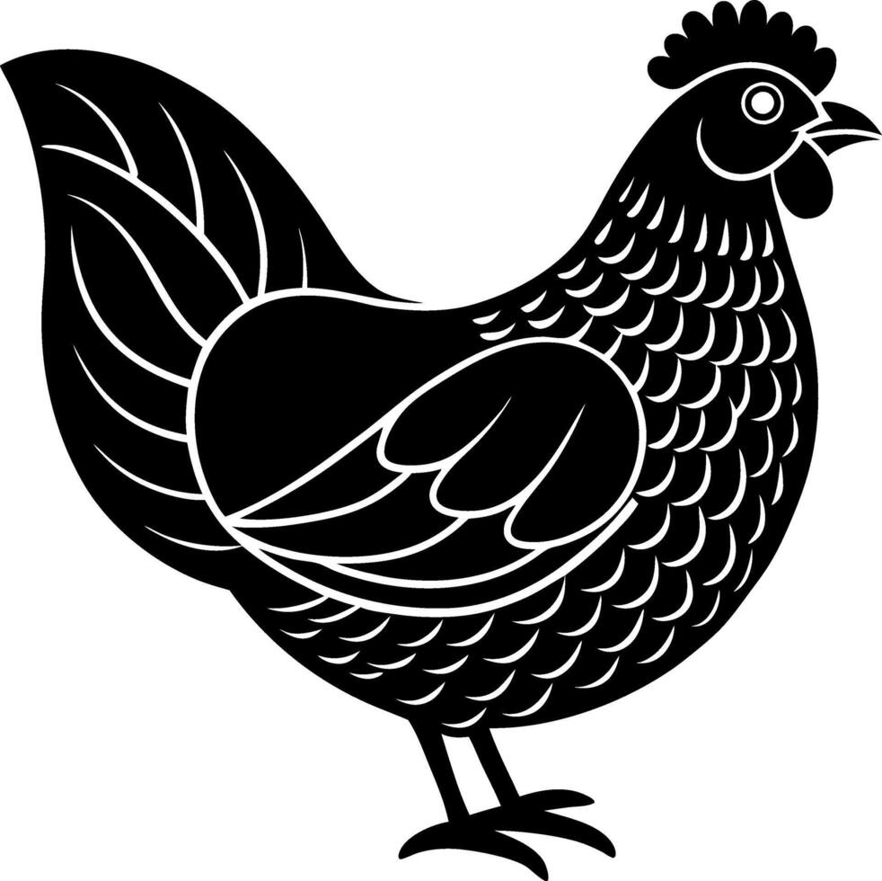 illustration of a chicken vector