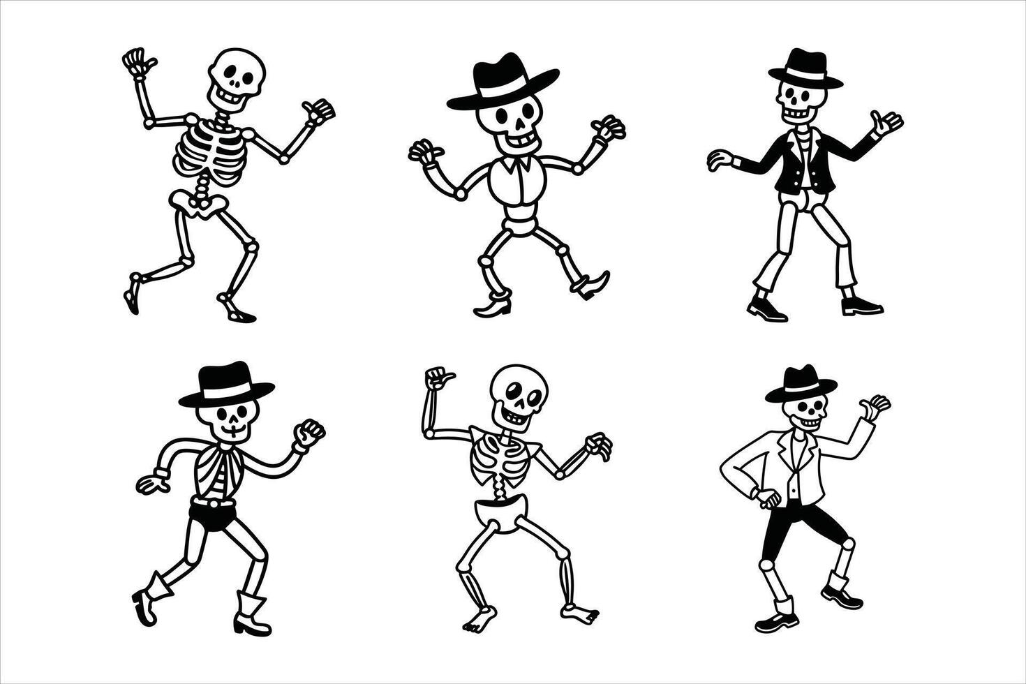 Ghostly Groove Bone Dance Undead Boogie vector
