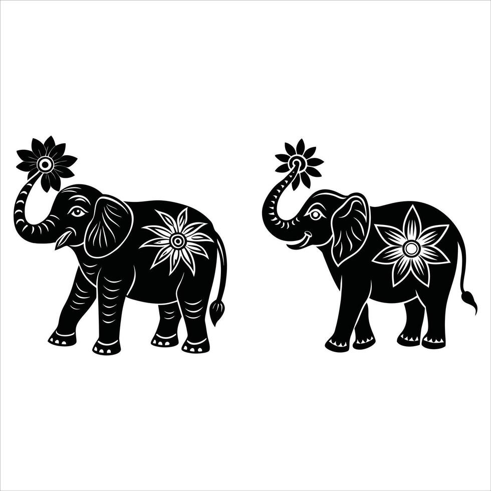 Elephant of the Jungle vector