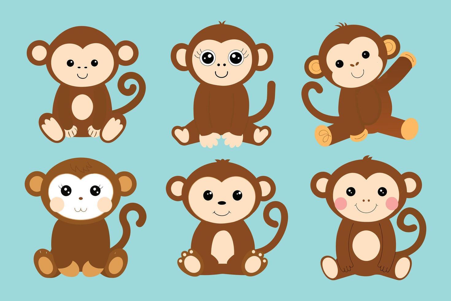 Cheeky Monkey in Action vector