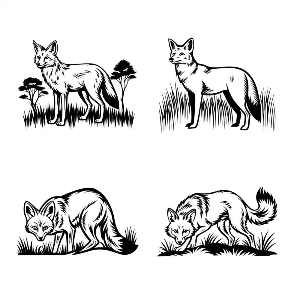 Howling at the Moon vector