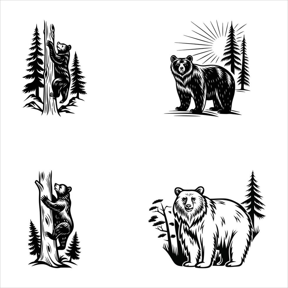 Majestic Forest Wanderer vector