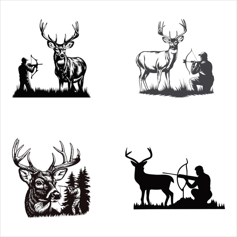 Silent Hunter Deer Bow Pursuit vector