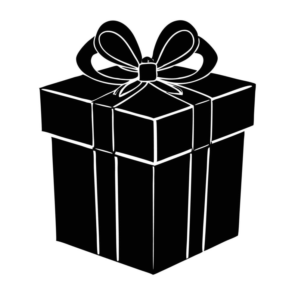 Red gift box with ribbon and bow isolated on white background perfect for Christmas, birthday, or holiday celebrations vector