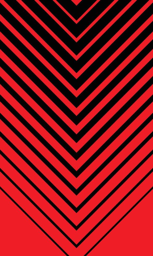 Red and black stripes chevron pattern for sublimation jersey vector