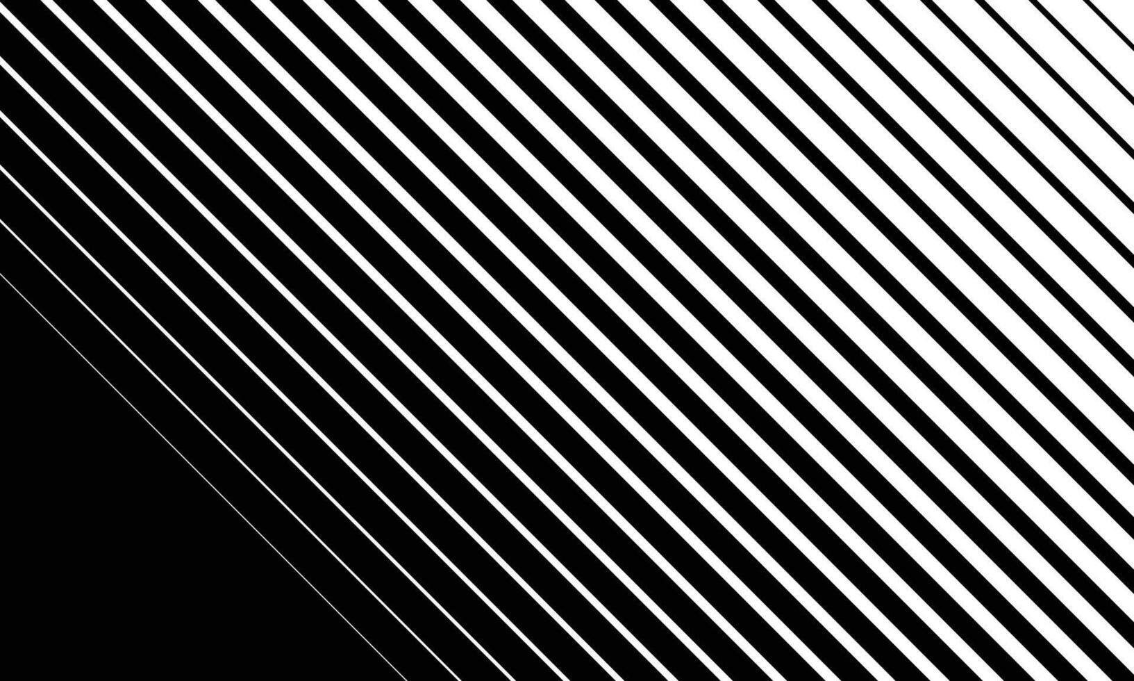 Simple background of black and white diagonal lines vector