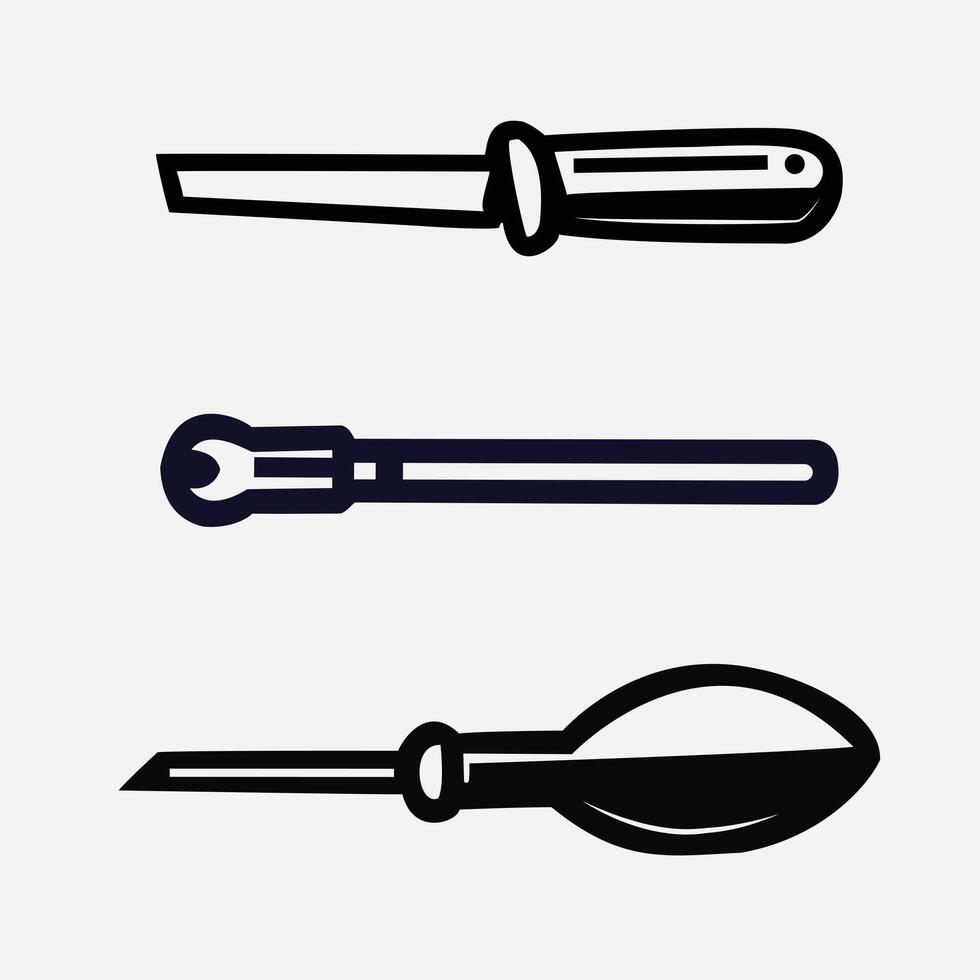 High-Quality Sharpening Steel Tool for Culinary Excellence vector