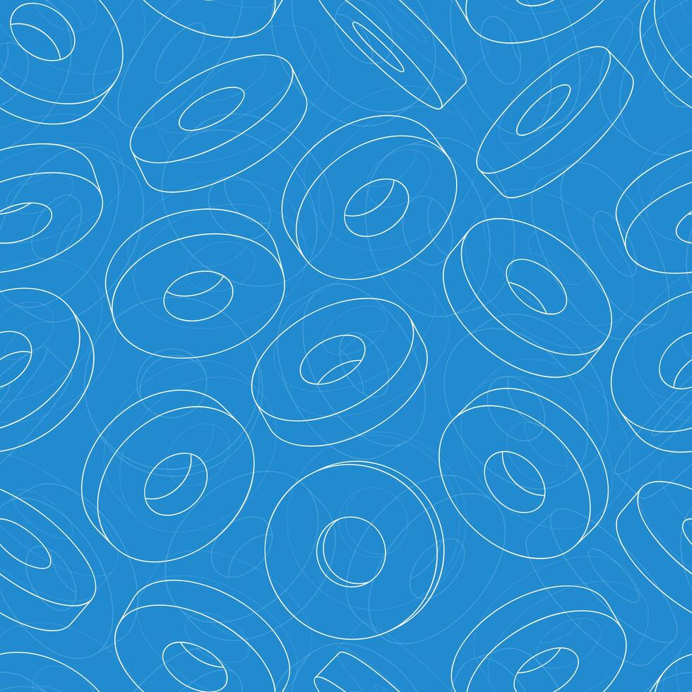 Seamless engineering pattern with high-precision metal cutting tools tool holders and replaceable inserts vector
