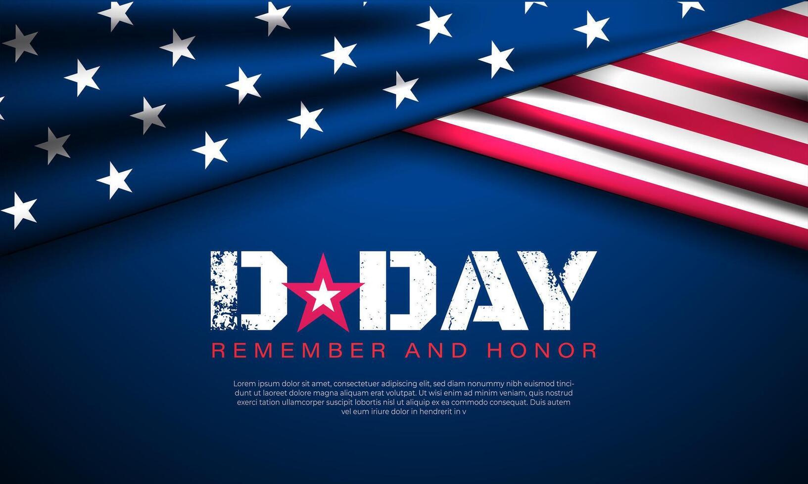 Commemorating D-Day Normandy Landings June 06 Background Design illustration vector