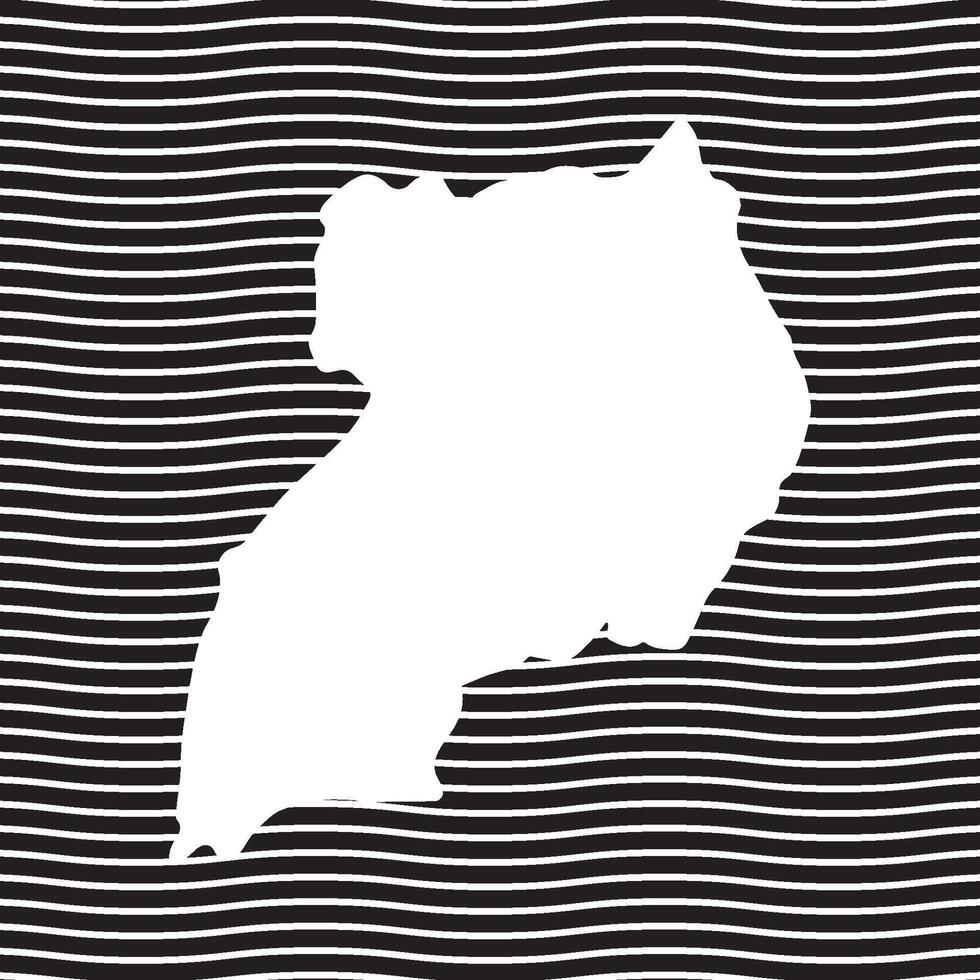 Uganda Map Icon symbol vector