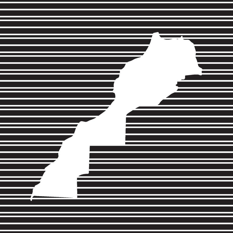 Morocco Map Icon symbol element vector