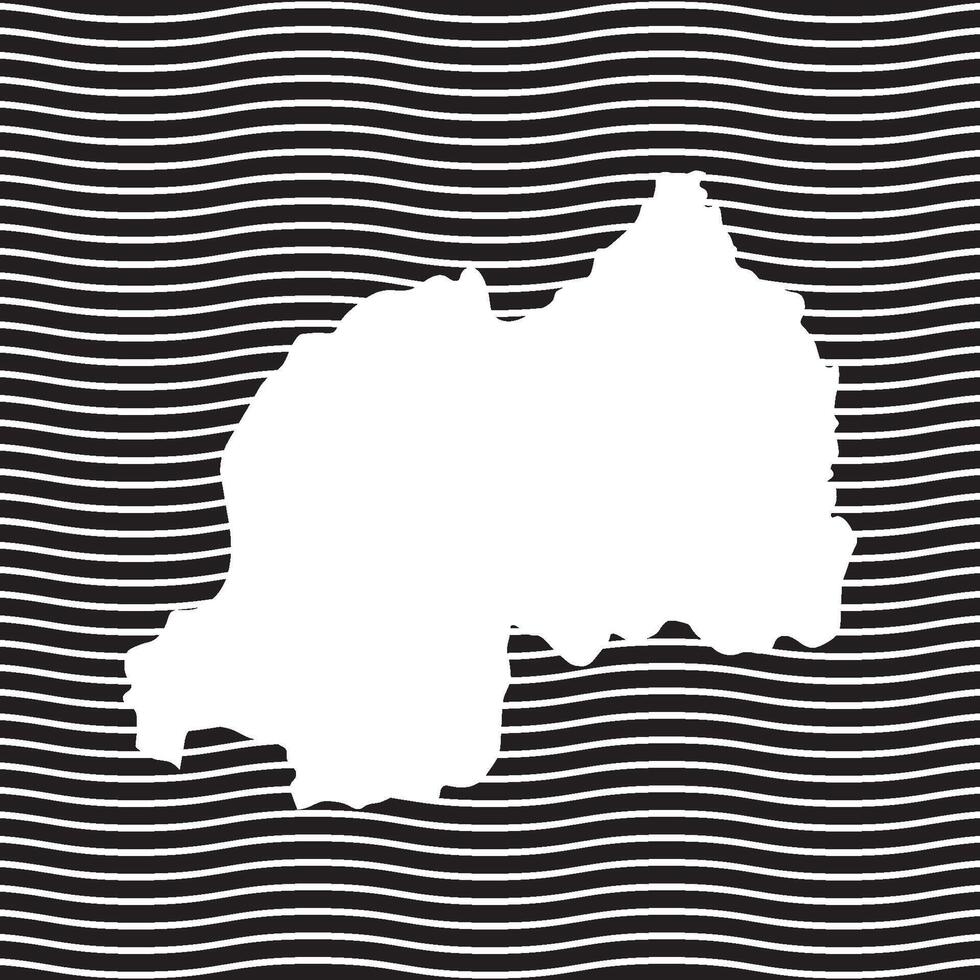 Rwanda Map Icon symbol vector