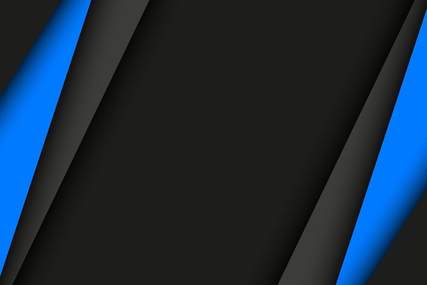 Black and blue modern material design, abstract background vector